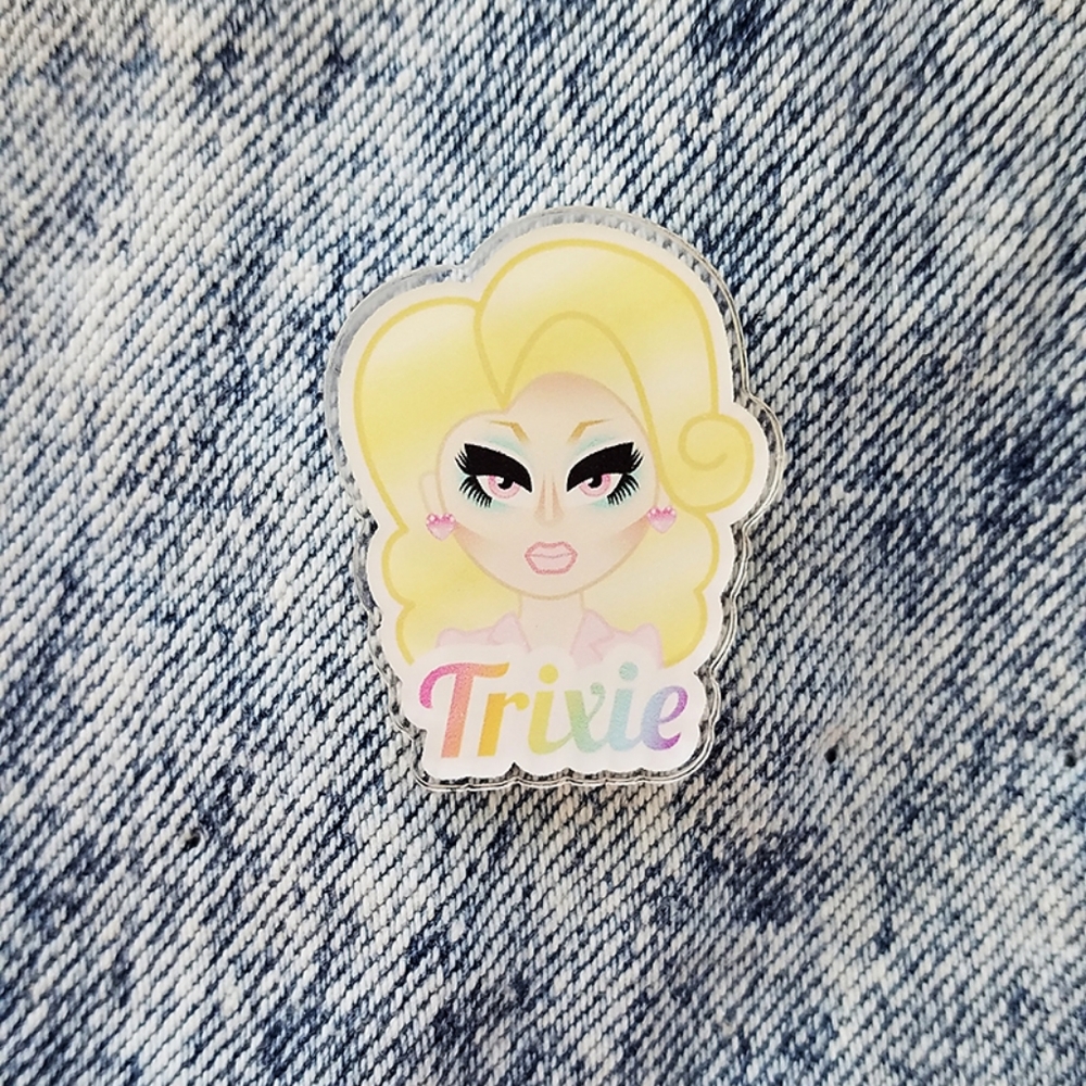 ♡ Trixie Mattel Acrylic Pin ♡